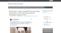 Desktop Screenshot of isaacbrocksociety.ca