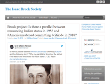 Tablet Screenshot of isaacbrocksociety.ca